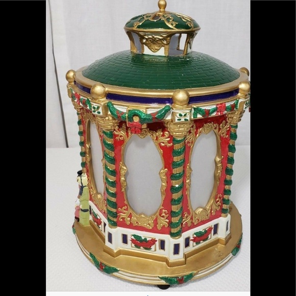 Rare Vintage Mr Christmas Moving Lighted Carousel - Picture 10 of 12